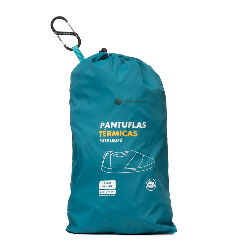 Pantufla Futaleufú Azul Petróleo