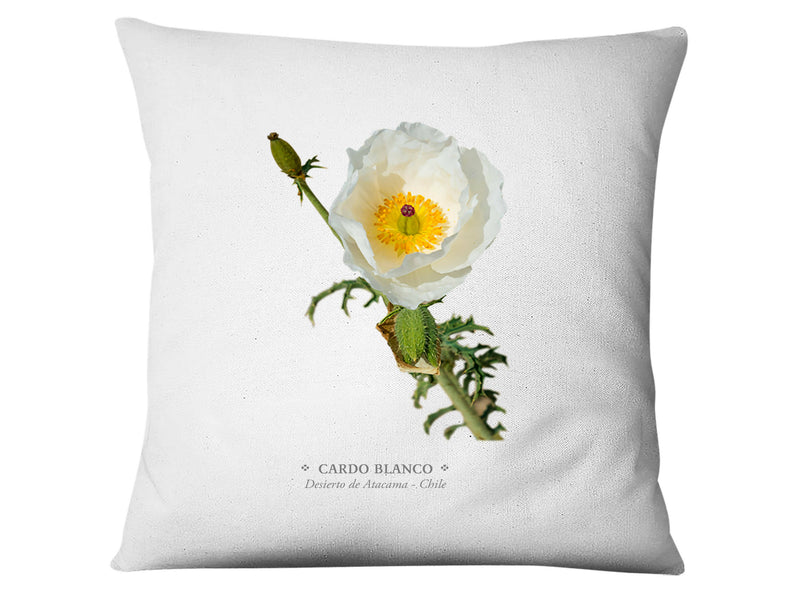 Funda de cojín Cardo Blanco