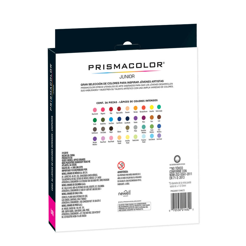 Set 36 Lapices de Color Surtidos Prismacolor Jr.