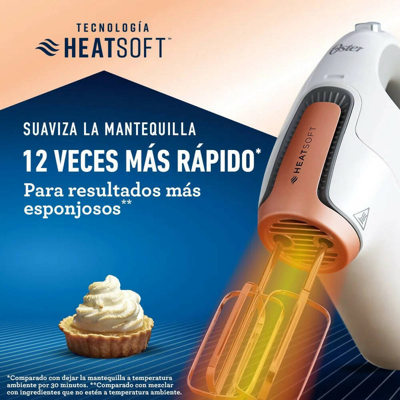 Batidora de mano Oster® tecnología HeatSoft™ FPSTHMAMR-052 Oster