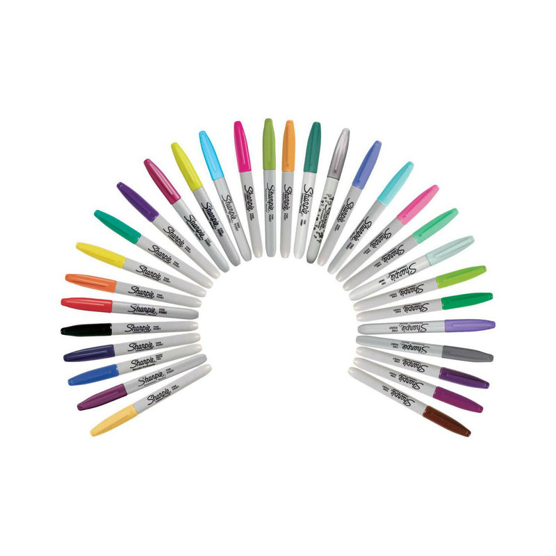 Ruleta Caja 30 Marcadores Tie Dye Punta Fina Sharpie