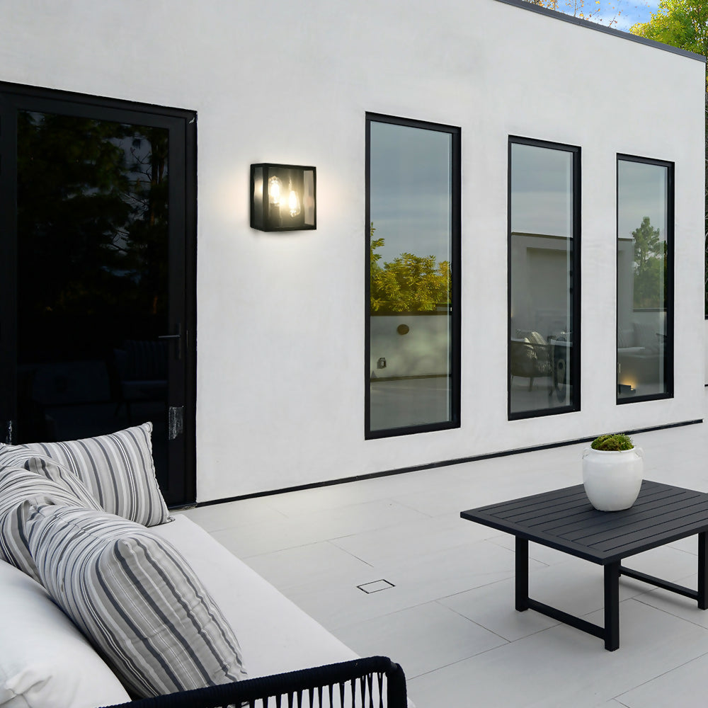 Aplique Exterior Aruma Negro