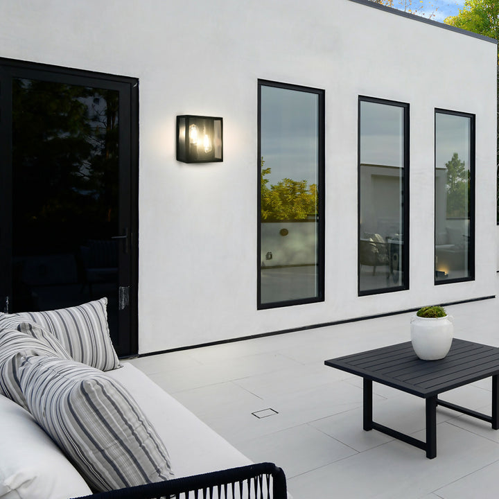 Aplique Exterior Aruma Negro