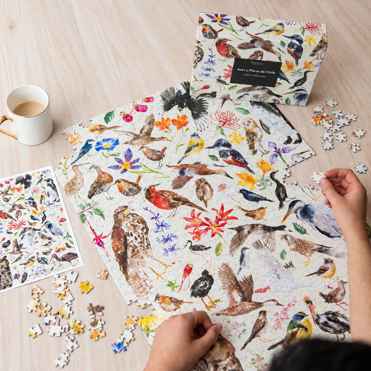 Puzzle Aves y Flores de Chile