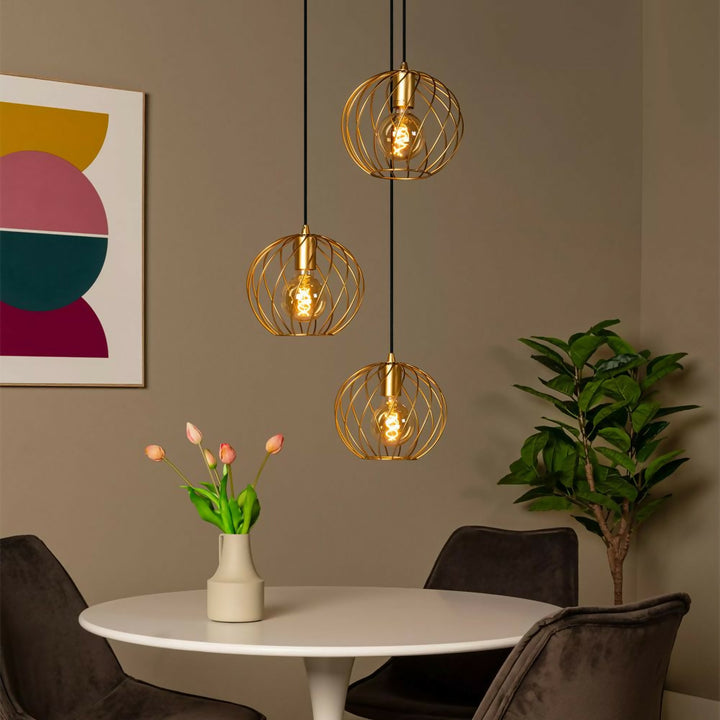 LAMPARA COLGANTE DANZA DESNIVEL 3XE27