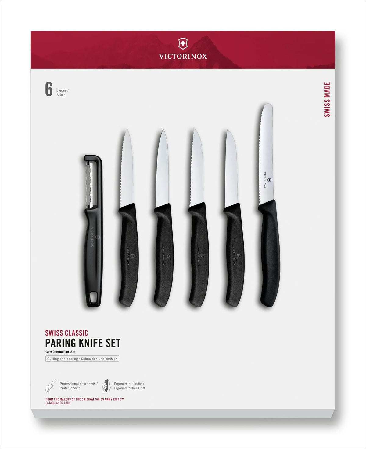 Set Cuchillos Mondadores Swiss Classic y Pelador