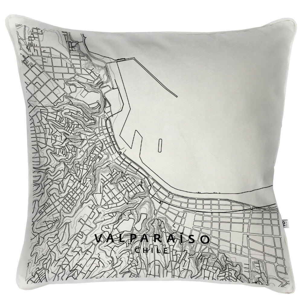 Cojín Mapa Valparaiso - 60x60