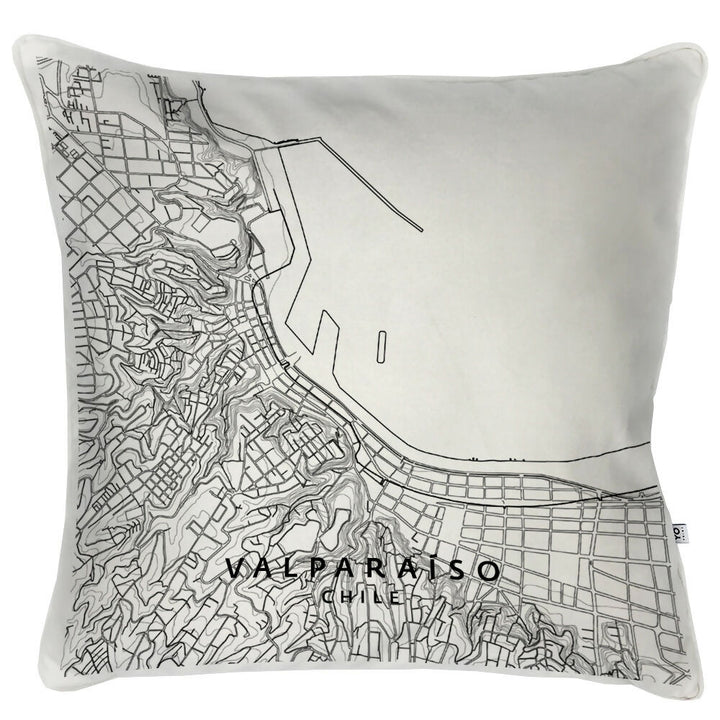 Cojín Mapa Valparaiso - 60x60