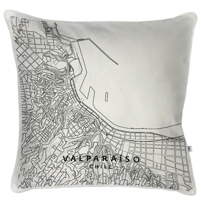 Cojín Mapa Valparaiso - 60x60