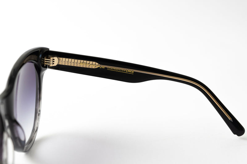 Anteojos Perpetuals 03 CatEyes OverSized Black Cristal