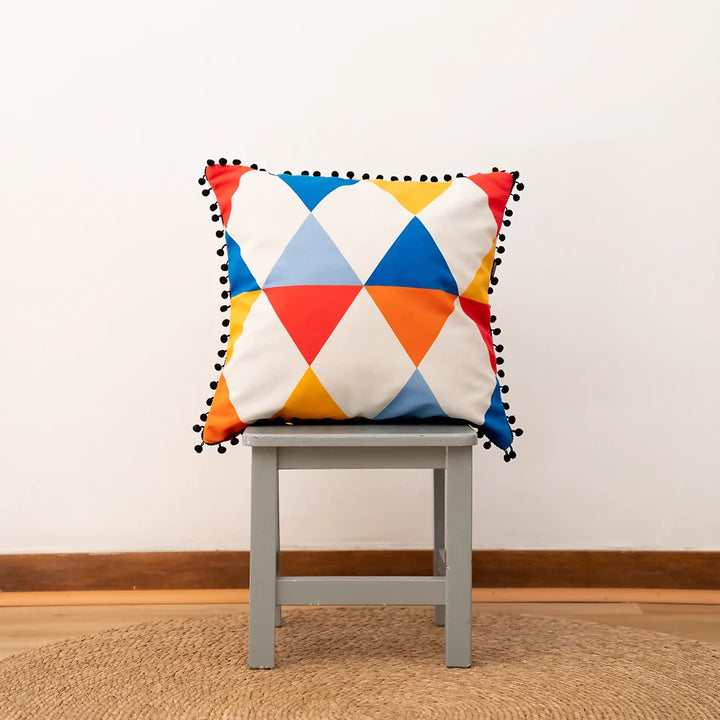 Funda de Cojín Rombo / 2 diseños en 1