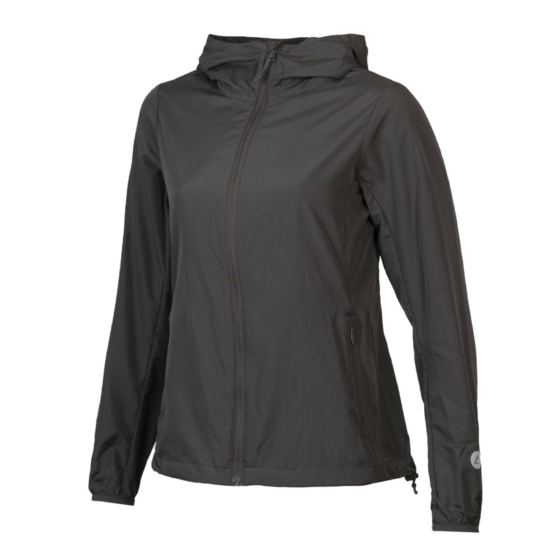 Chaqueta Cortaviento Ultraligero Mujer Declive Gris Arena