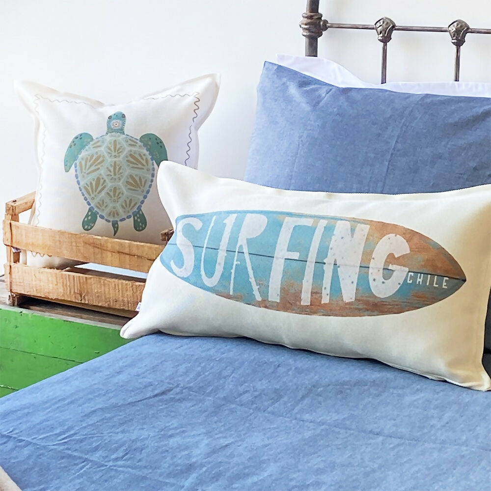 Cojín Surfing Chile 1, 70x35