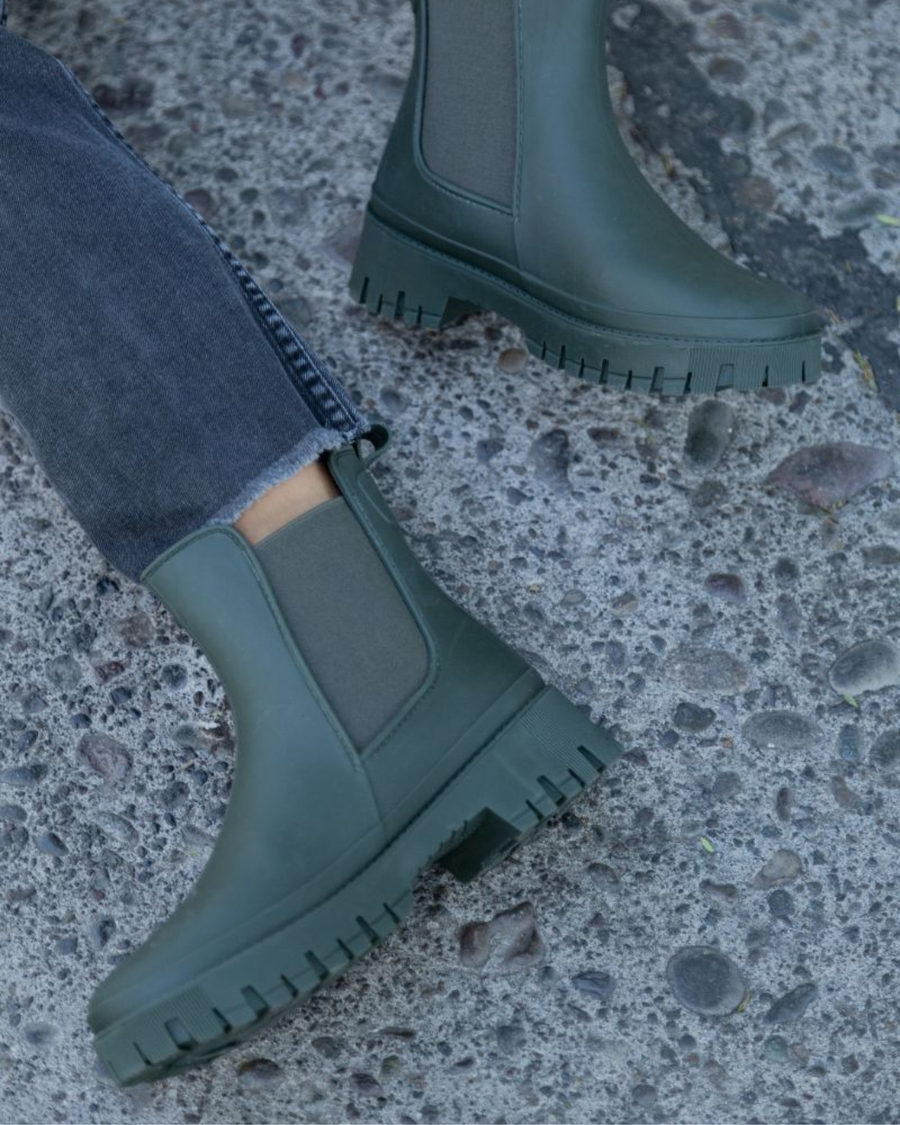 BOTA MUJER CHELSEA MILITAR GREEN