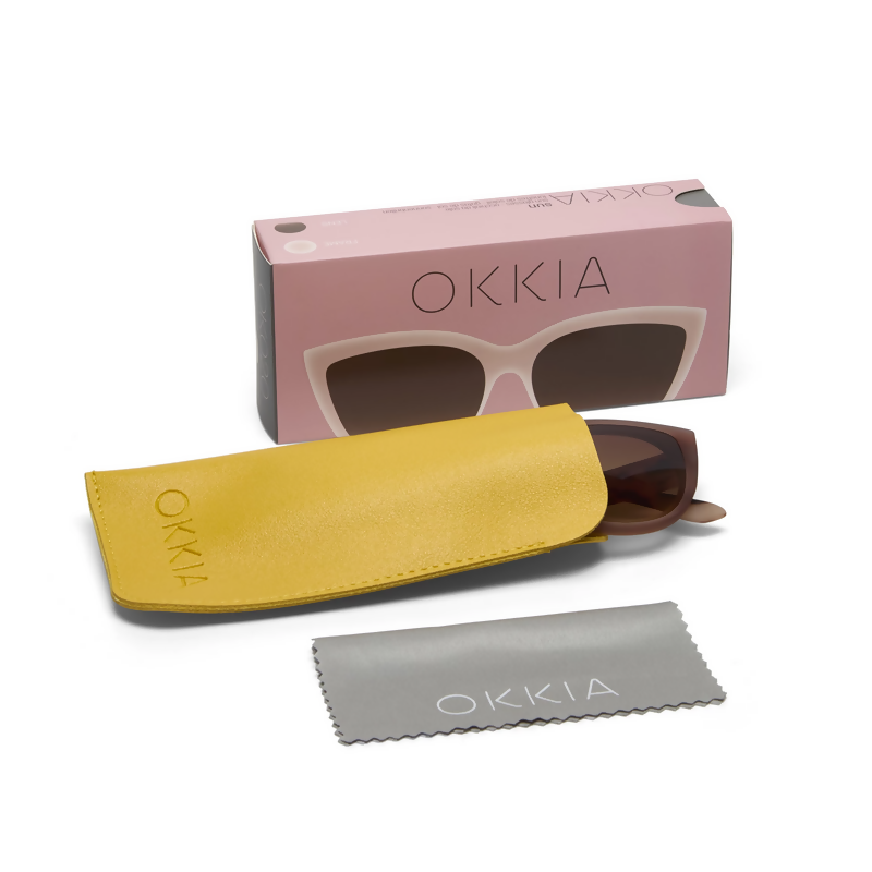 Anteojo de Sol OKKIA Silvia Pink Havana