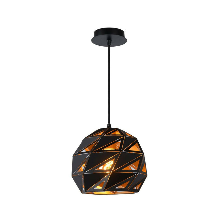 LAMPARA COLGANTE MALUNGA NEGRO 1xE27