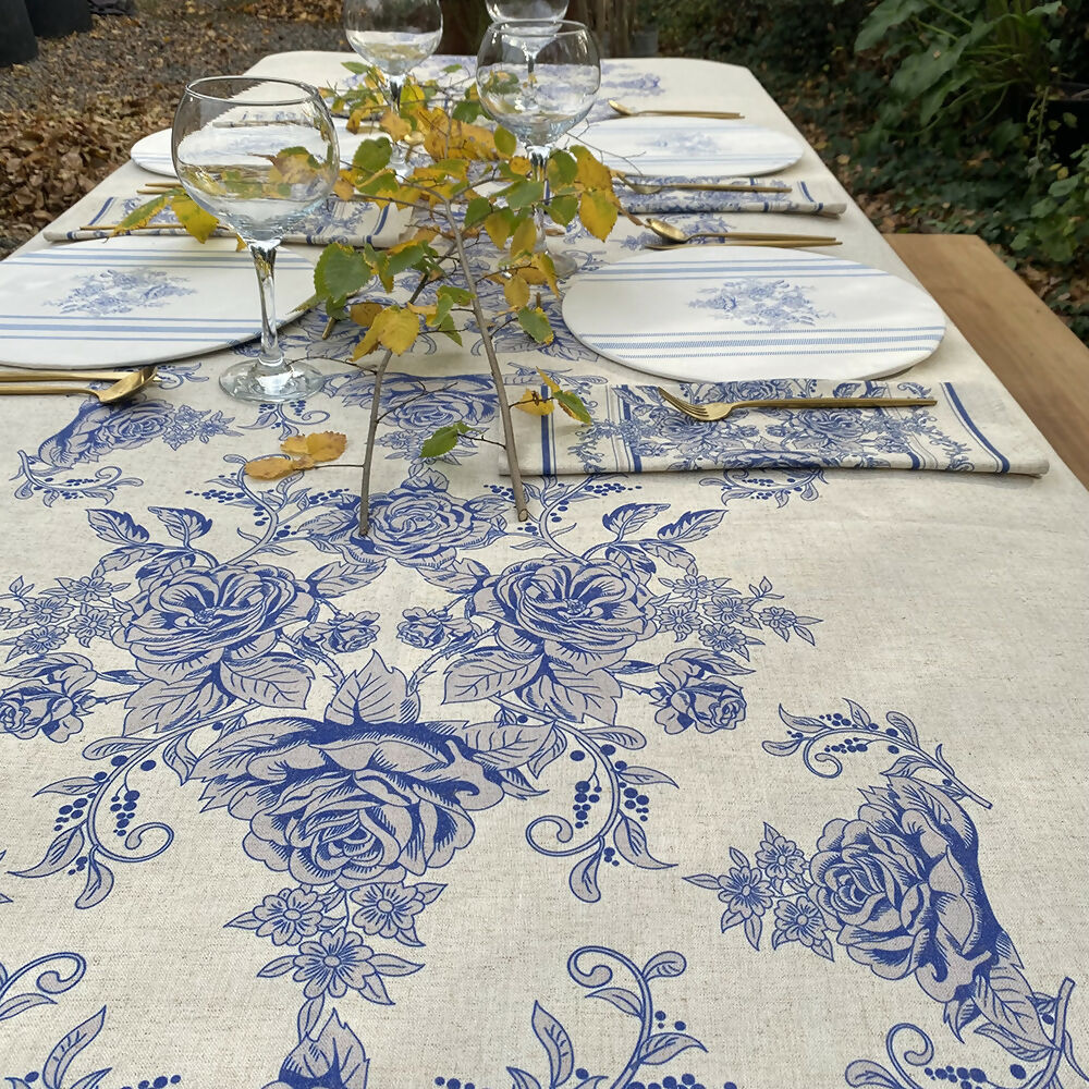 Mantel Toile Azul - Lino Poliester