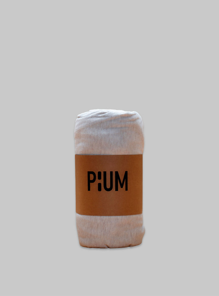 Sábanas bajera 100% algodón elástico, melange color natural / beige