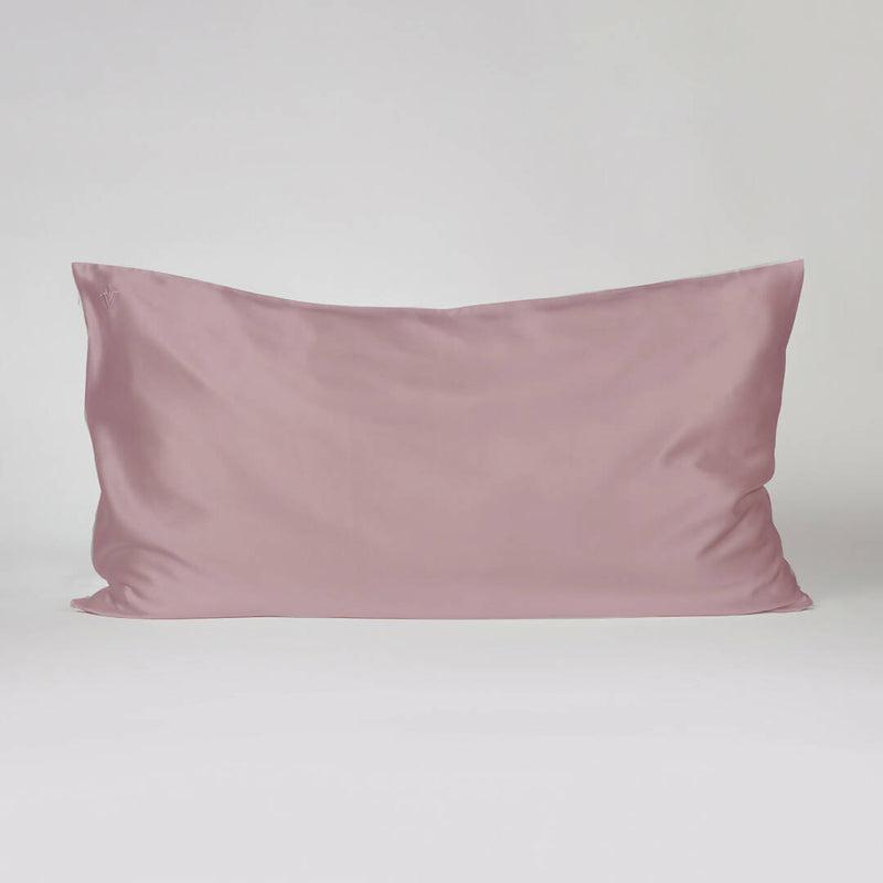 Funda de almohada 100% Seda- King -Rosa