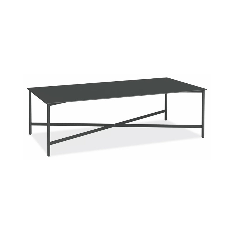 Mesa de Centro Rectangular X | METAL BLACK
