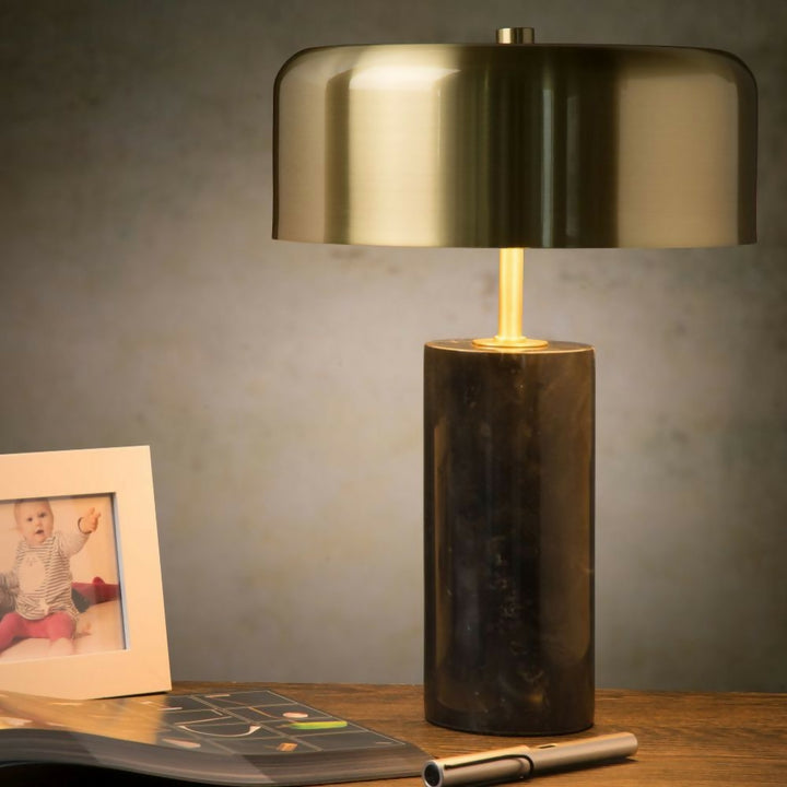 LAMPARA DE MESA MIRASOL NEGRO 3xG9