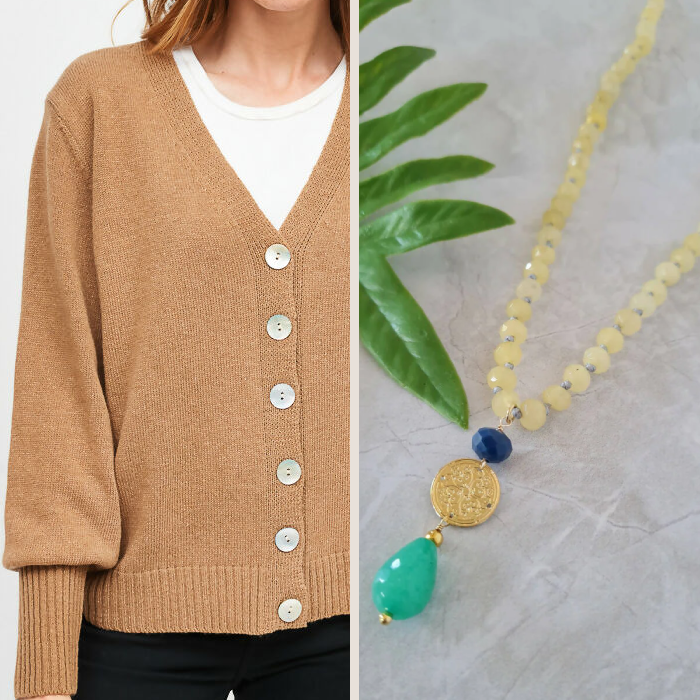 Pack Estilo y Frescura: Chaleco Koke + Collar Amarillo "Frescura de Verano"