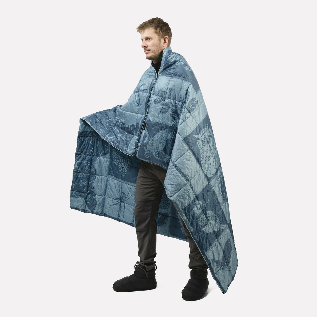 Manta Térmica Nalca Multifuncional Azul Print