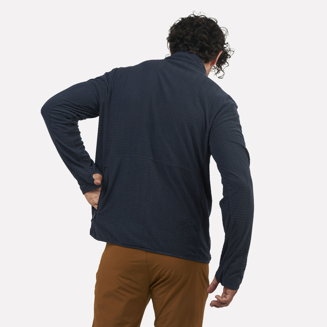 Polar Fleece Ultraligero Hombre 1/4-Zip Volca Azul Marino