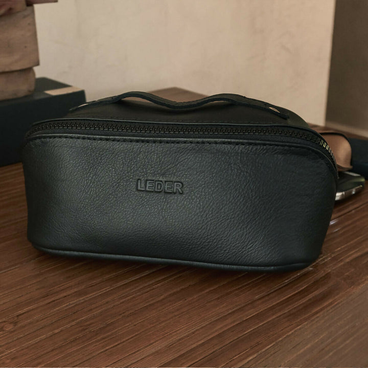 Neceser de Mano de Cuero Cubo