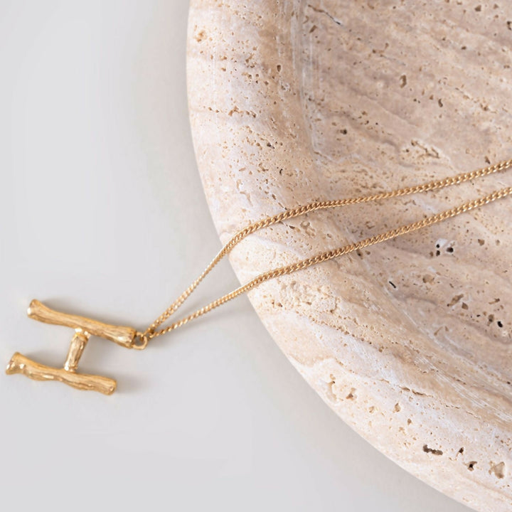 Bandeja Redonda de Piedra Ambar Travertino