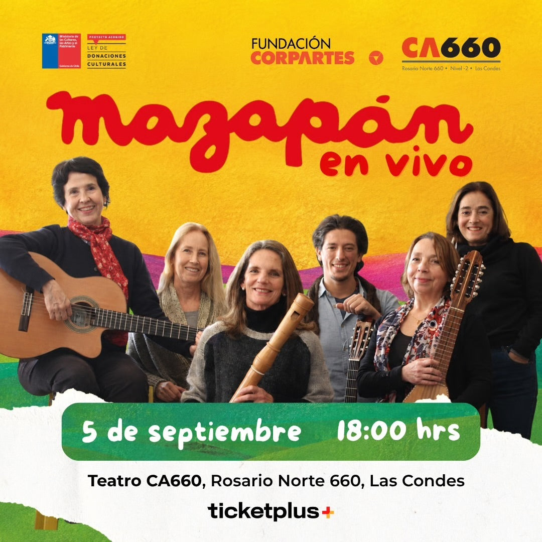 Mazapán en Vivo: Celebración de 50 Años de Música e Imaginación en Teatro CA660 | Entradas Familiares