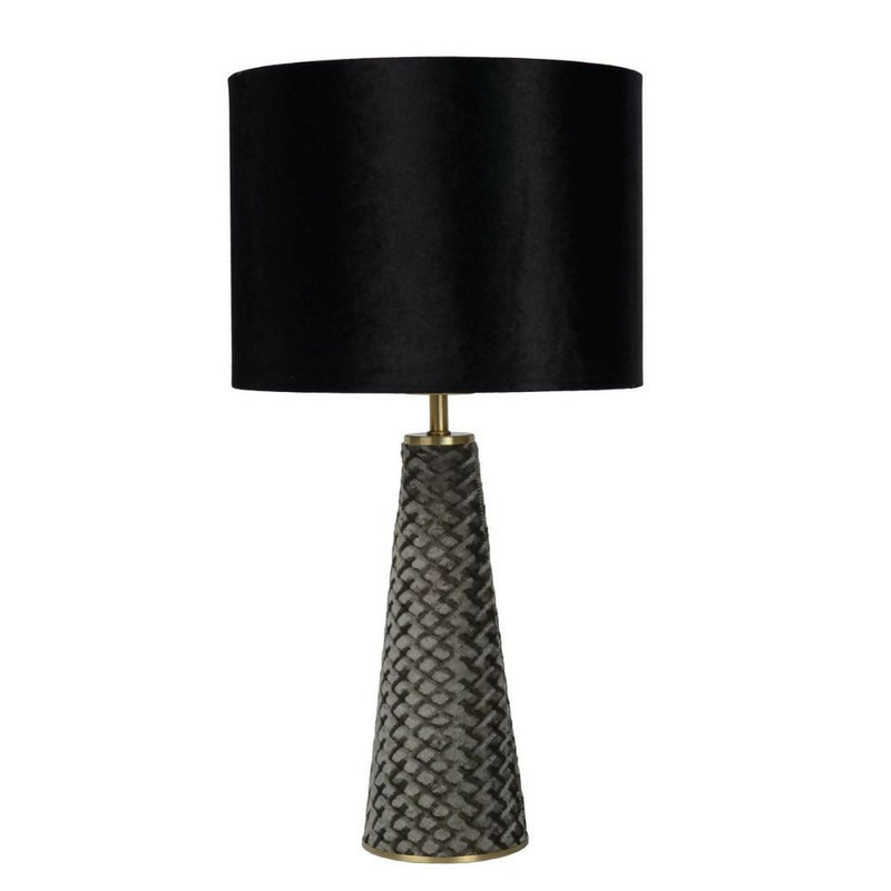 LAMPARA DE MESA VELVET NEGRO 1xE27