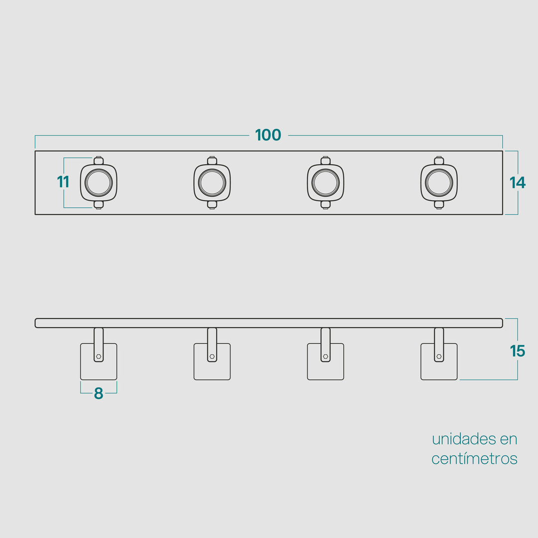 Dimensiones Set de Focos