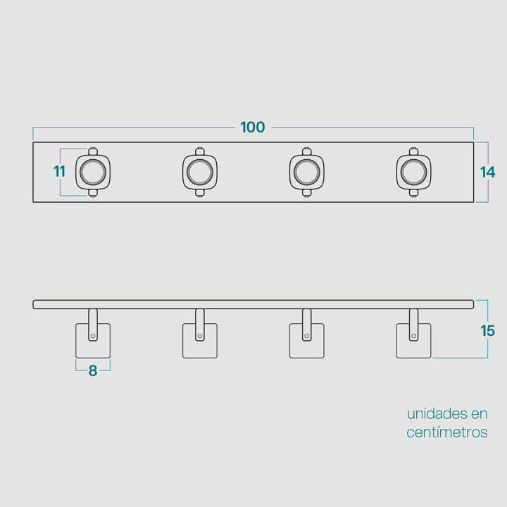 Dimensiones Set de Focos