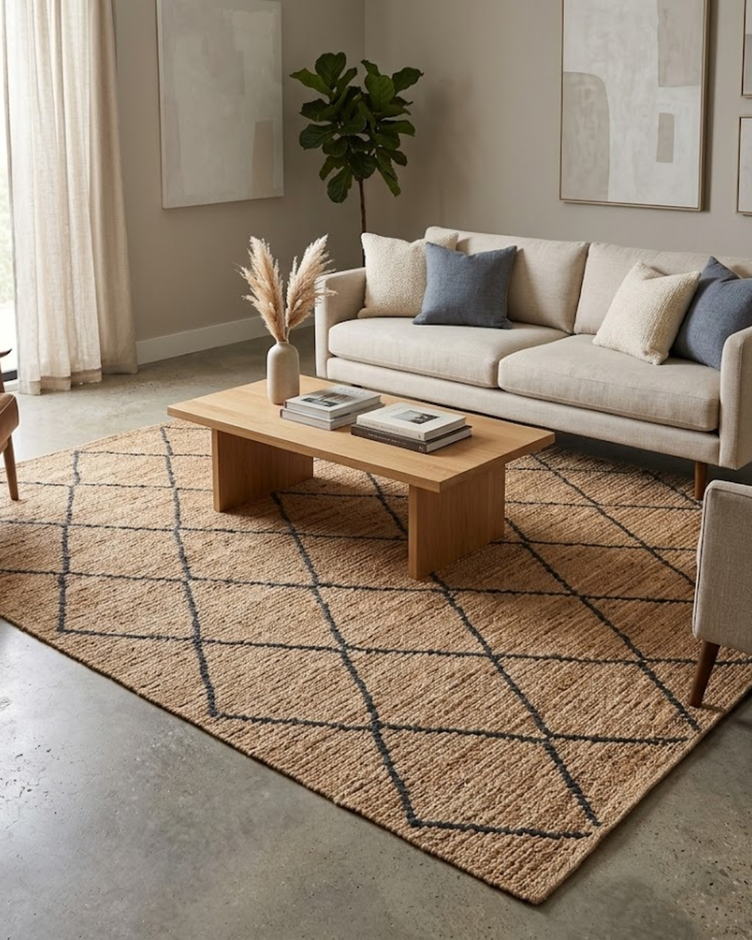 Alfombra Sumaik Beige 270 x 180 CM