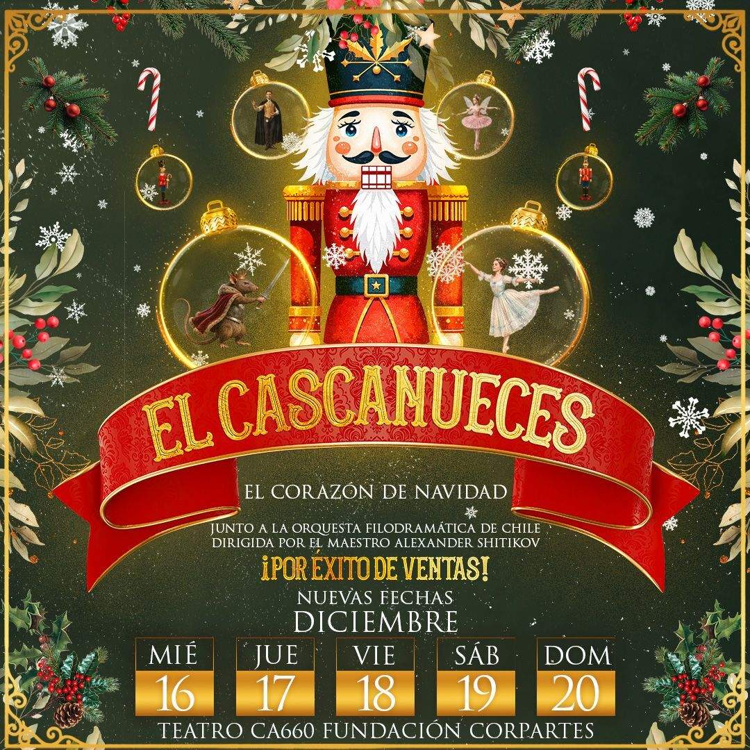 Ballet Navideño: "El Cascanueces - El Corazón de Navidad" en Teatro CA660 | Entradas Palco y Descuento