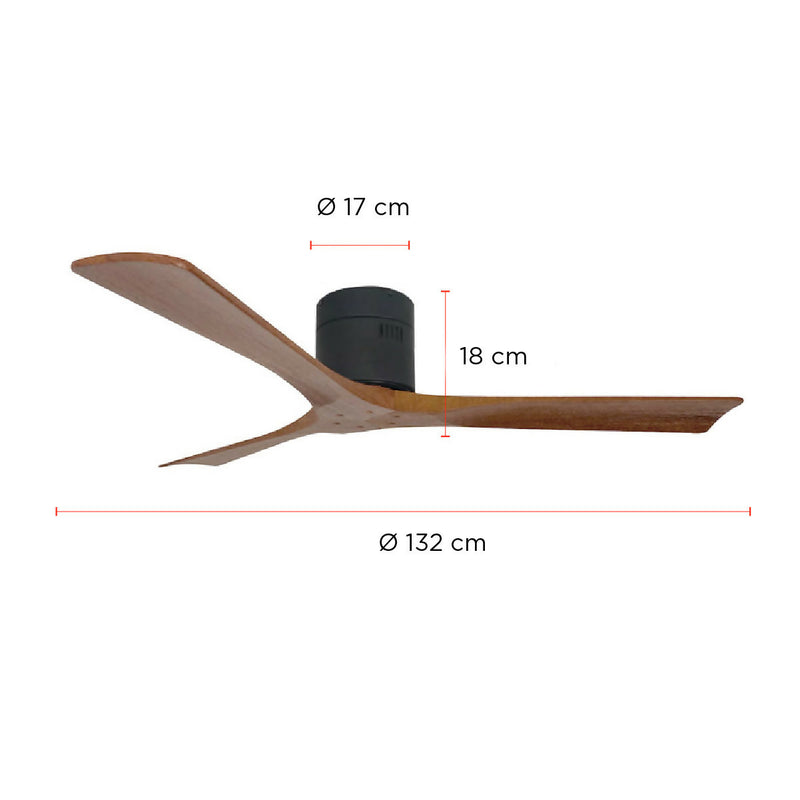 Ventilador de Techo Boston Nogal 52” PRIMATERM