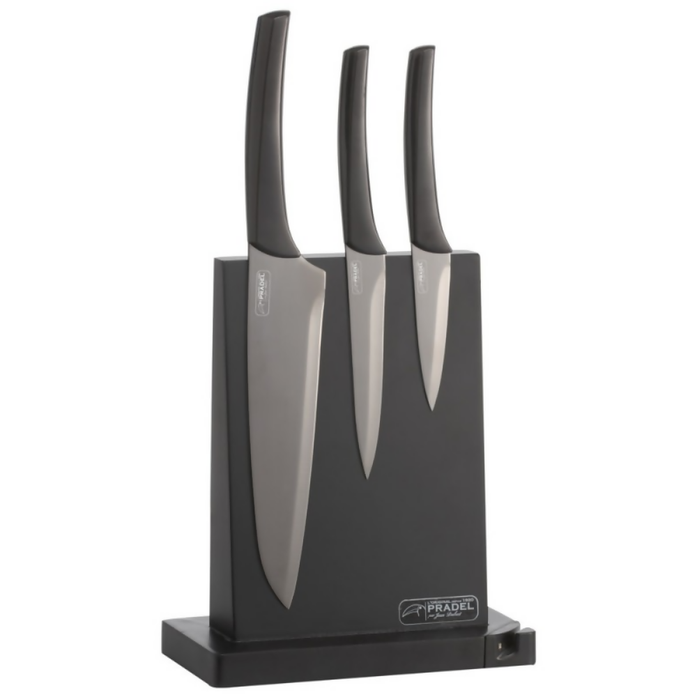 Set de 3 Cuchillos Laguiole con Bloque Pradel