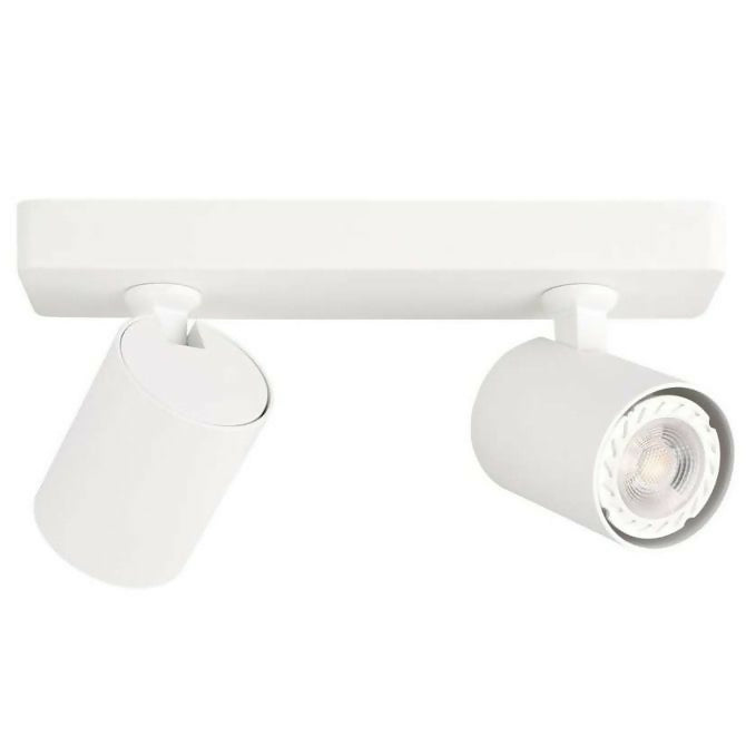FOCO SOBREPUESTO 2XGU10 DIRIGIBLE ABIT BLANCO
