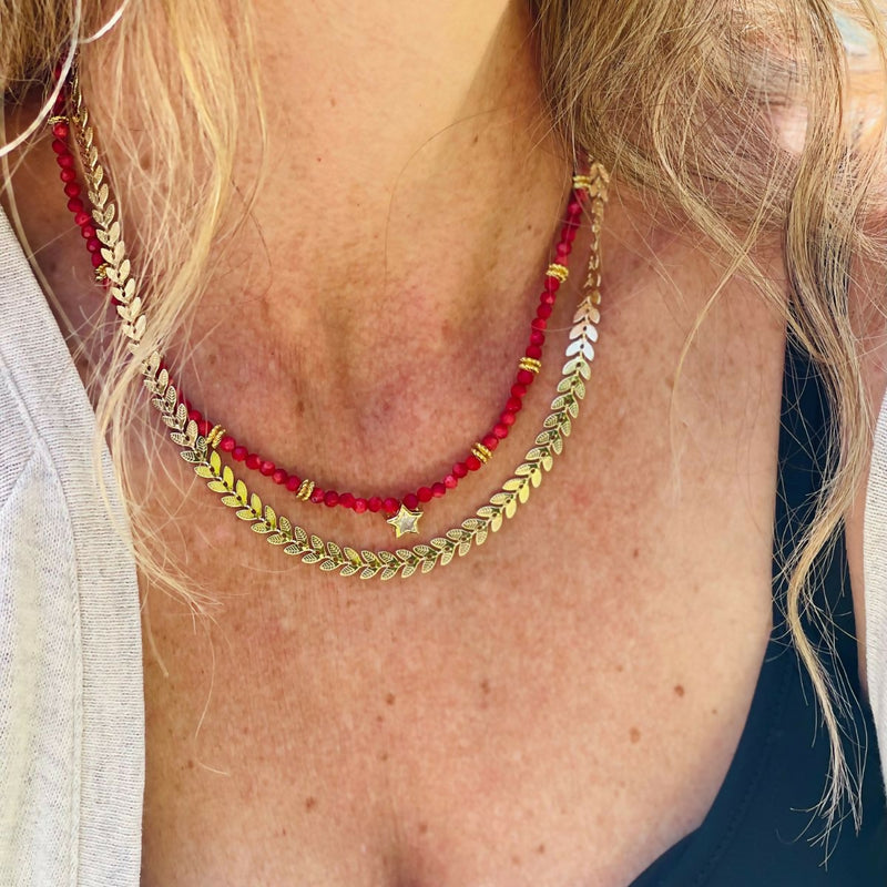 Collar Choker Hojitas