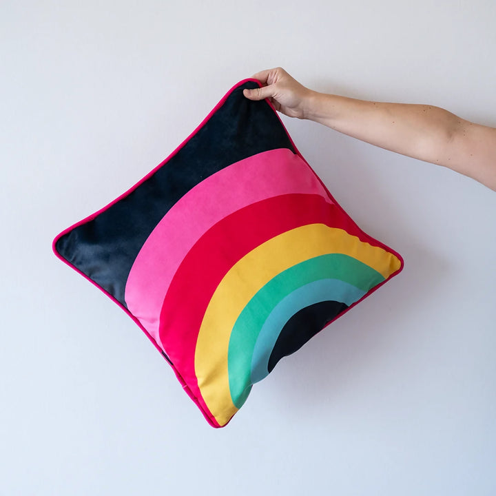 Funda de Cojín Arcoíris / 2 diseños en 1