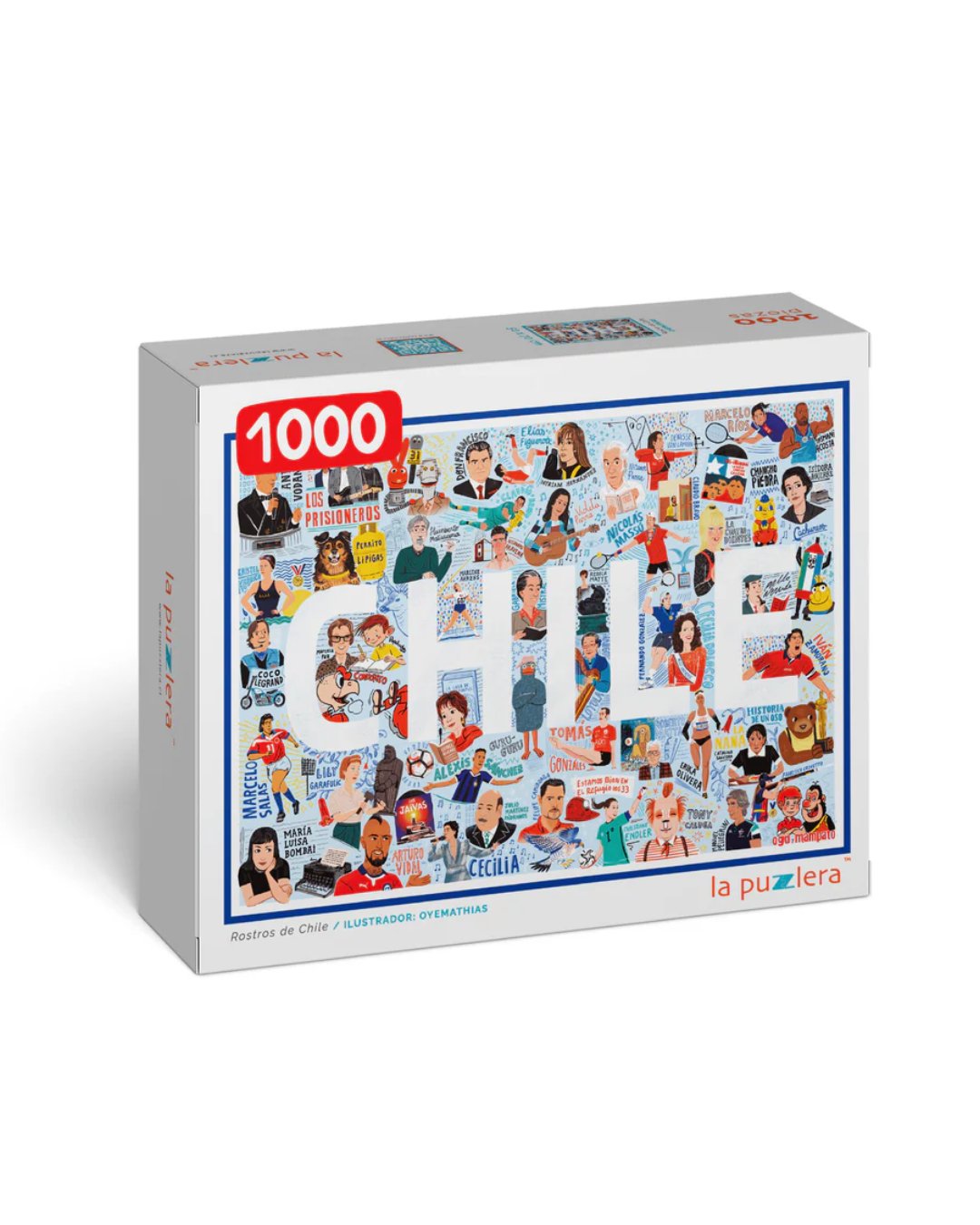 Puzzle Rostros de Chile 1000 Piezas
