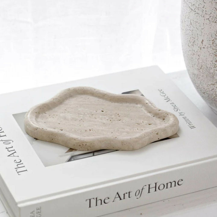 Bandeja de Piedra Irregular Cloud Travertino