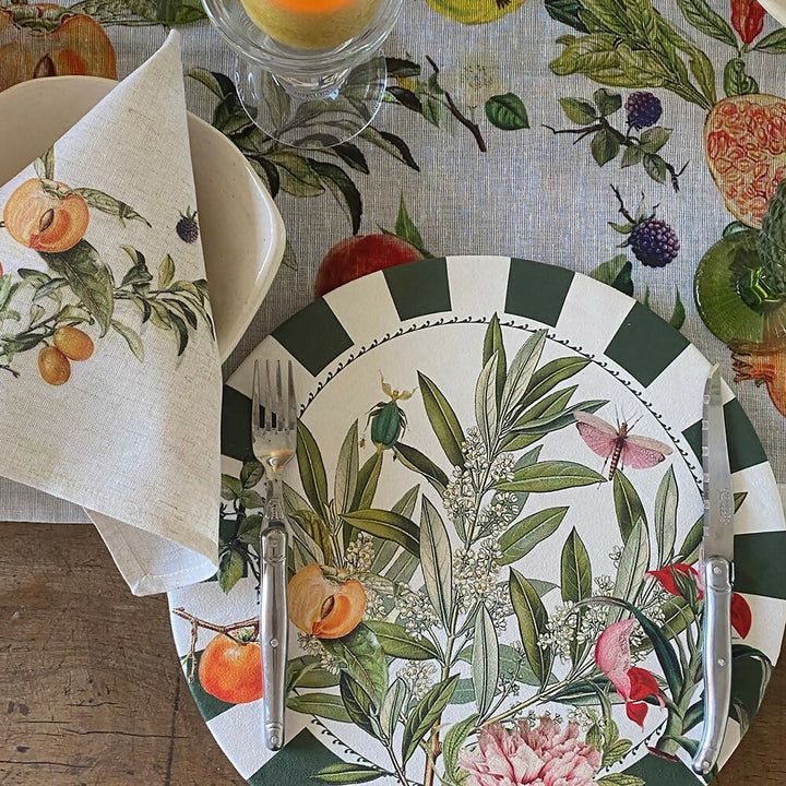 Set 4 Servilletas Frutas - Lino Poliester