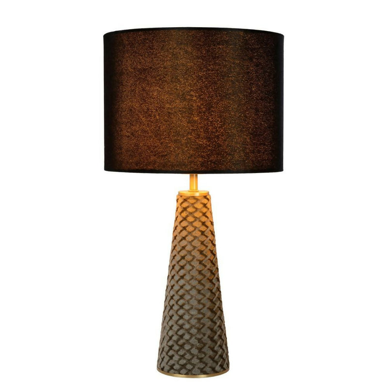 LAMPARA DE MESA VELVET NEGRO 1xE27