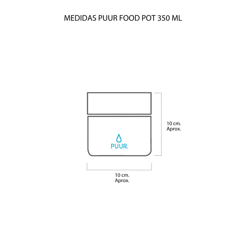 Termo Comida Puur Food Pot Onyx 350 ml