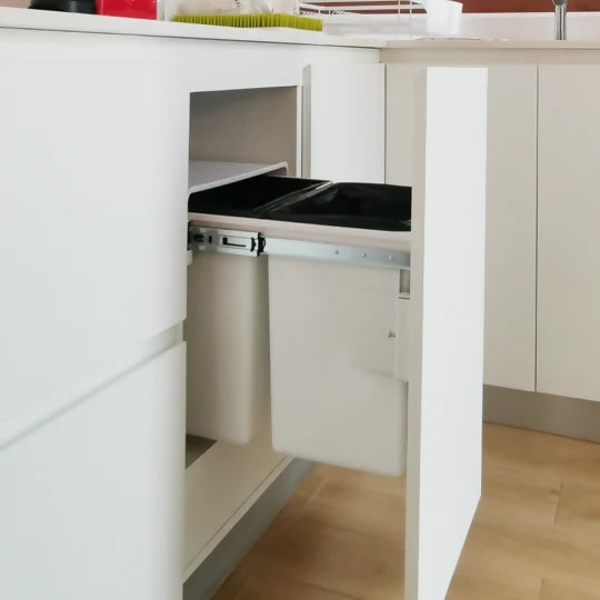 Basurero Reciclaje con Anclaje a Puerta 40L