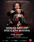 Concierto de violín y piano de Sergej Krylov y Svetlana Kotova en el Teatro CA660 de CorpArtes