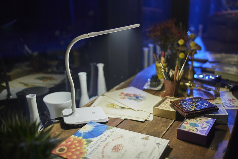 Lámpara de Escritorio LED Tiber 5W USB Blanca