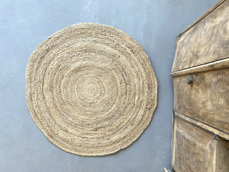 Alfombra Yute Redonda 90